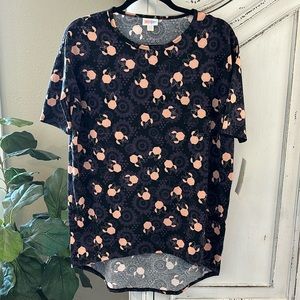 NWT LuLaRoe Irma Tunic Shirt Blouse Size XXS Disney Minnie Mouse Cartoon